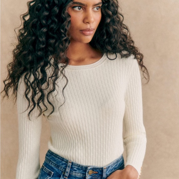 Sezane Dita Jumper, Ecru, Small - Picture 3 of 7